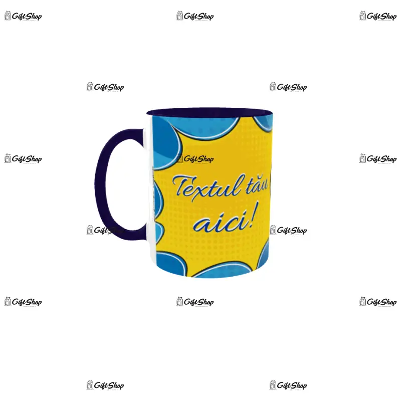 Cana personalizata cu poza si text, 330ml, model 3345